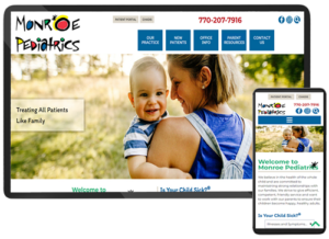 Monroe Pediatrics website